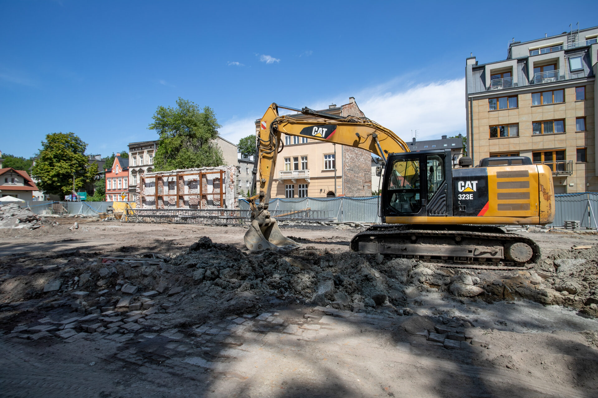 Dolnych Młynów 10 – prace na terenie inwestycji NOHO w Krakowie